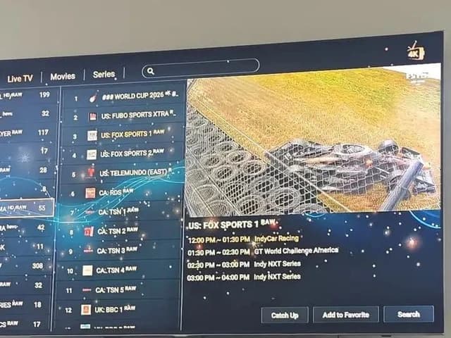 YourFlix reviews — Customer setup on 4K TV by David H. in United Kingdom